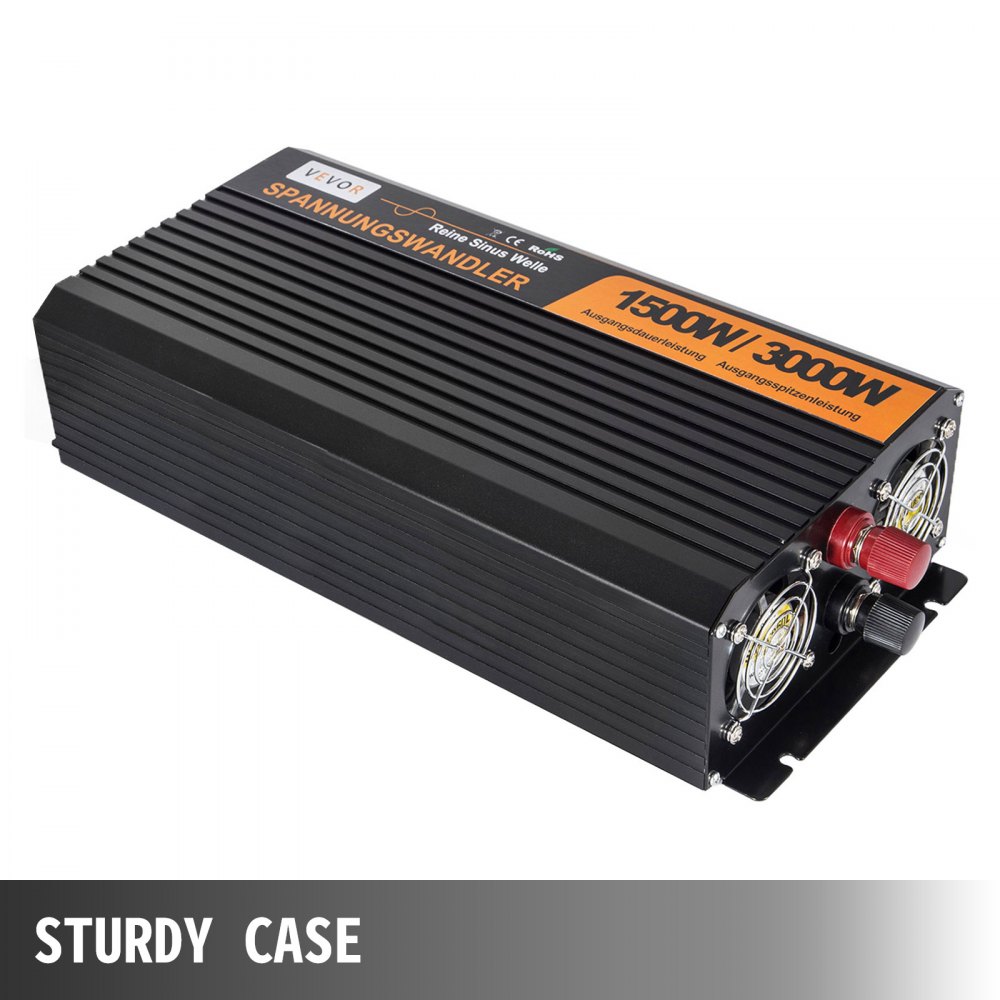 Inverter Onda Sinusoidale Pura 1500w 3000w 12v A 230v Convertitore Sortstart