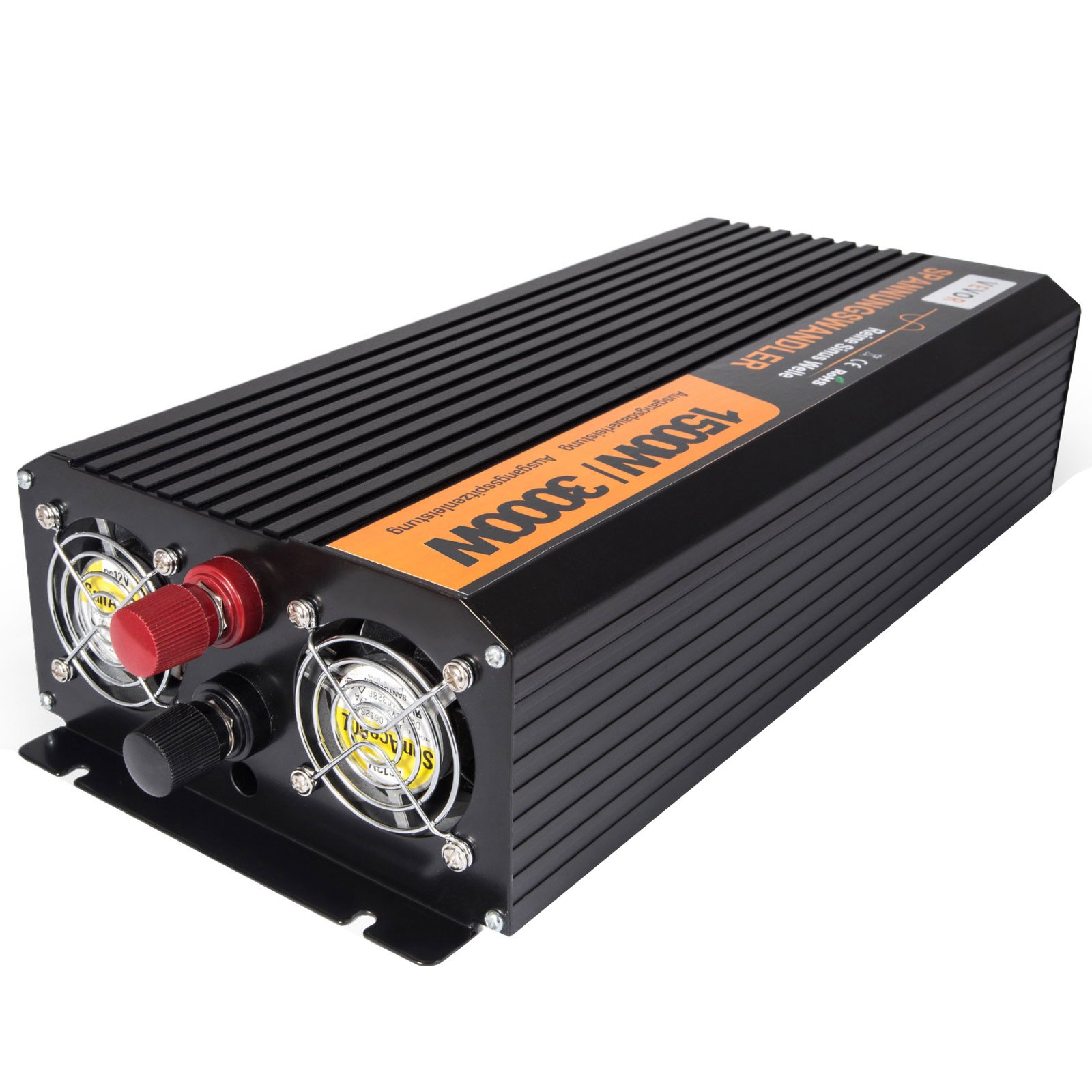 Inverter Onda Sinusoidale Pura 1500w 3000w 12v A 230v Convertitore Sortstart