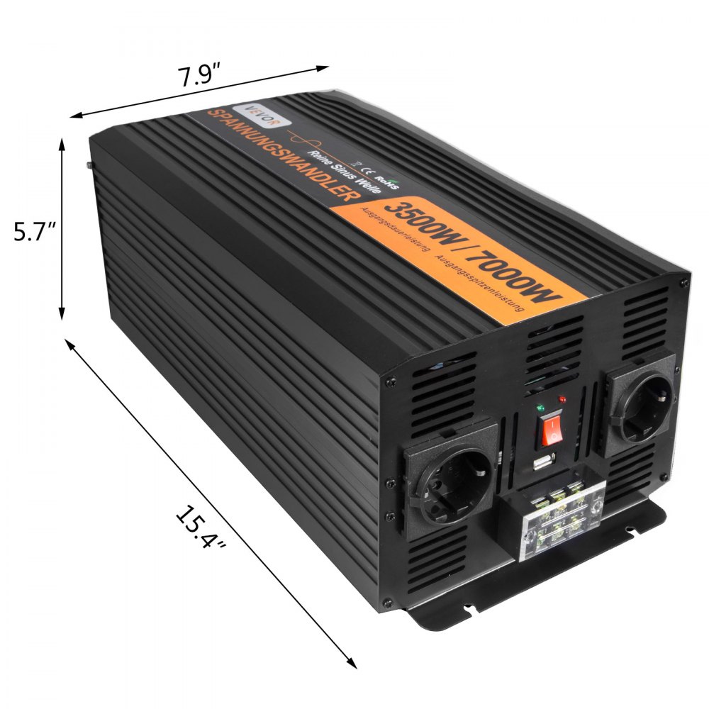 3500w 7000w Convertitore 12v 220v 230v Onda Sinusoidale Pura Inverter