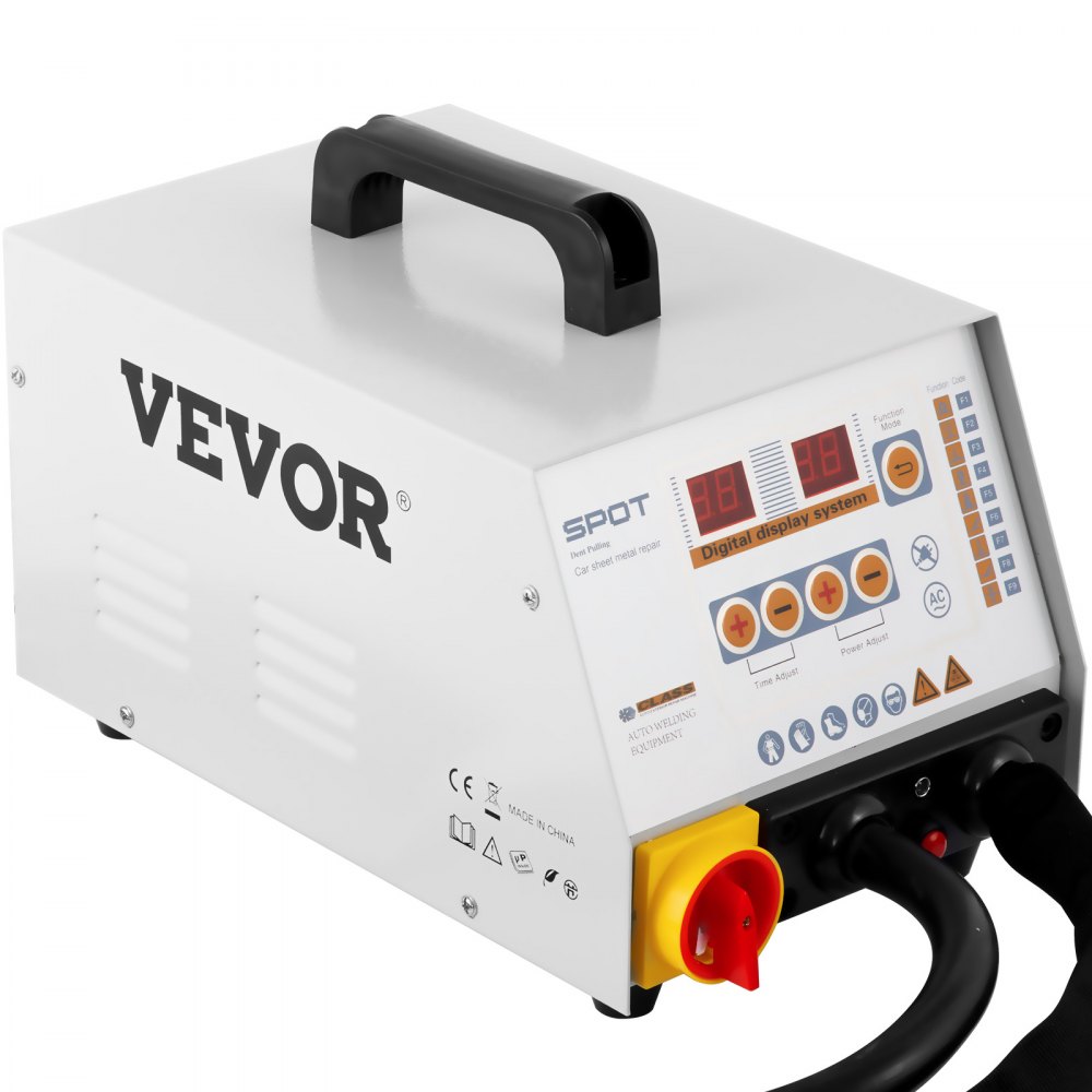 VEVOR Estrattore di Ammaccature per Saldatore a Punti 220 V 50 HZ, 9 Modalità Disponibili per La Modellatura di Ammaccature, La Riparazione di Lamiere, Riparazione per Danni alla Carrozzeria dell'Auto