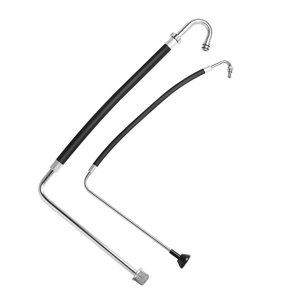 VEVOR Set di Tubi Flessibili di Aspirazione e Linee di Reflusso, in Lega di Alluminio e Gomma, per Spruzzatori di Vernice, Compatibile con Macchine per Spruzzatura Airless e Verniciatura di Linee