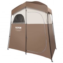 VEVOR Tenda da Bagno per Campeggio Tenda Pop-up per la Privacy 210,8x106,7x210,8 cm, Tenda Cabina Doccia Portatile da Campeggio all'Aperto 2 Spazi, Tenda Spogliatoio Portatile da Campeggio per Doccia