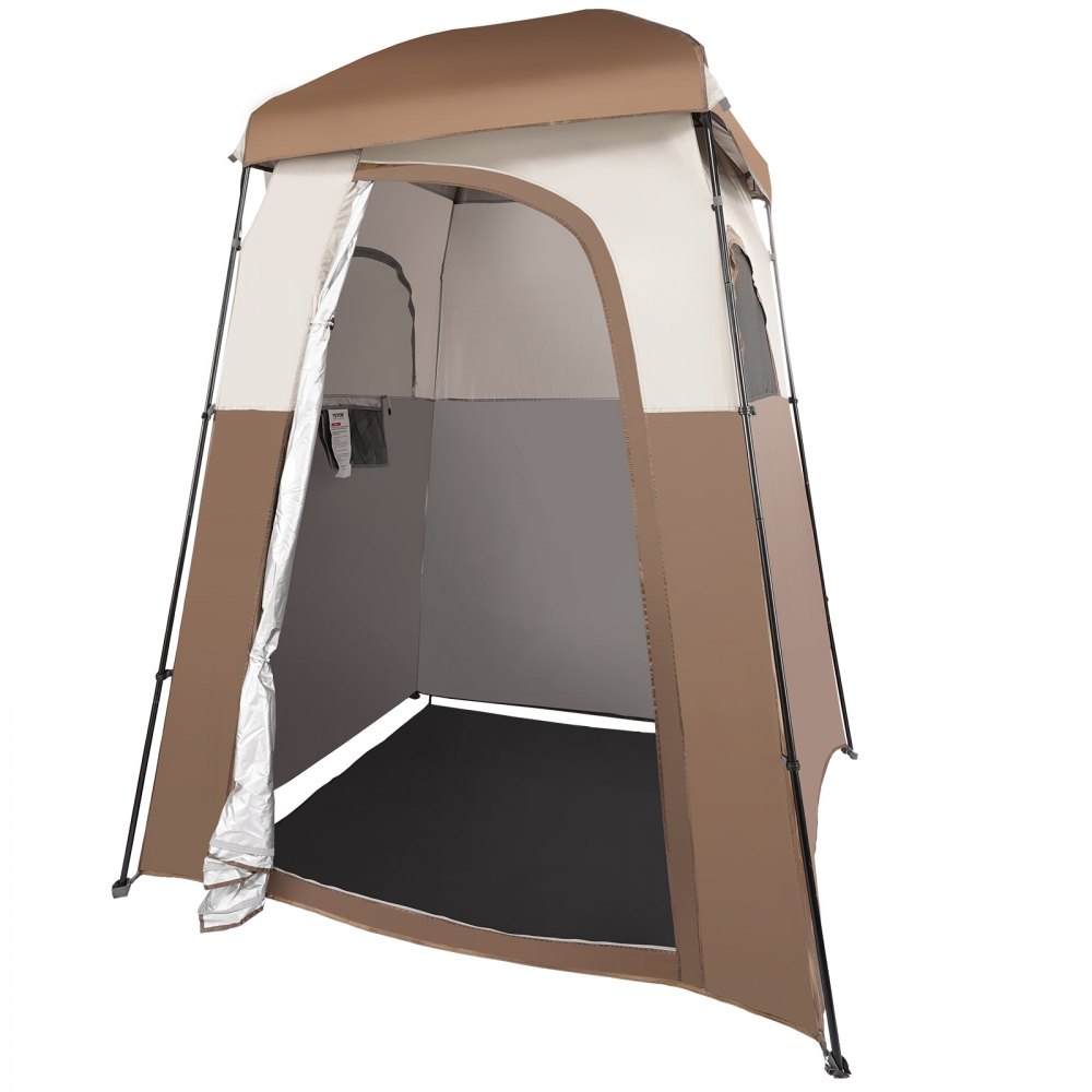 VEVOR Tenda da Bagno per Campeggio Tenda Pop-up per la Privacy 167,6 x 167,6 x 221 cm, Tenda Cabina Doccia Portatile da Campeggio all'Aperto, Tenda Spogliatoio Portatile da Campeggio per Bagno Doccia