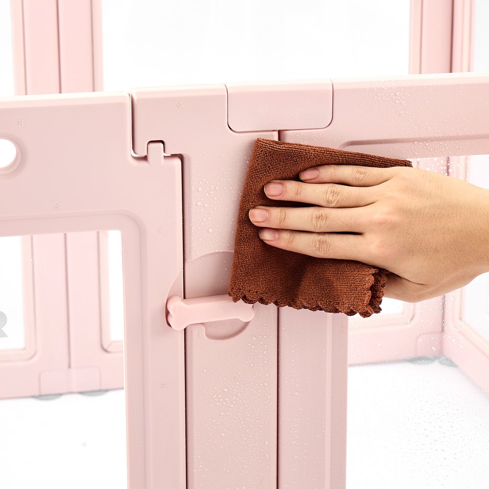 VEVOR Box per Parto per Cani Cuccioli 154x100x60 cm, Recinto Parto in Plastica per Cani di Taglia Media, Impermeabile Trasparente con Finestre e Serratura, Kit Parto per Animali Domestici