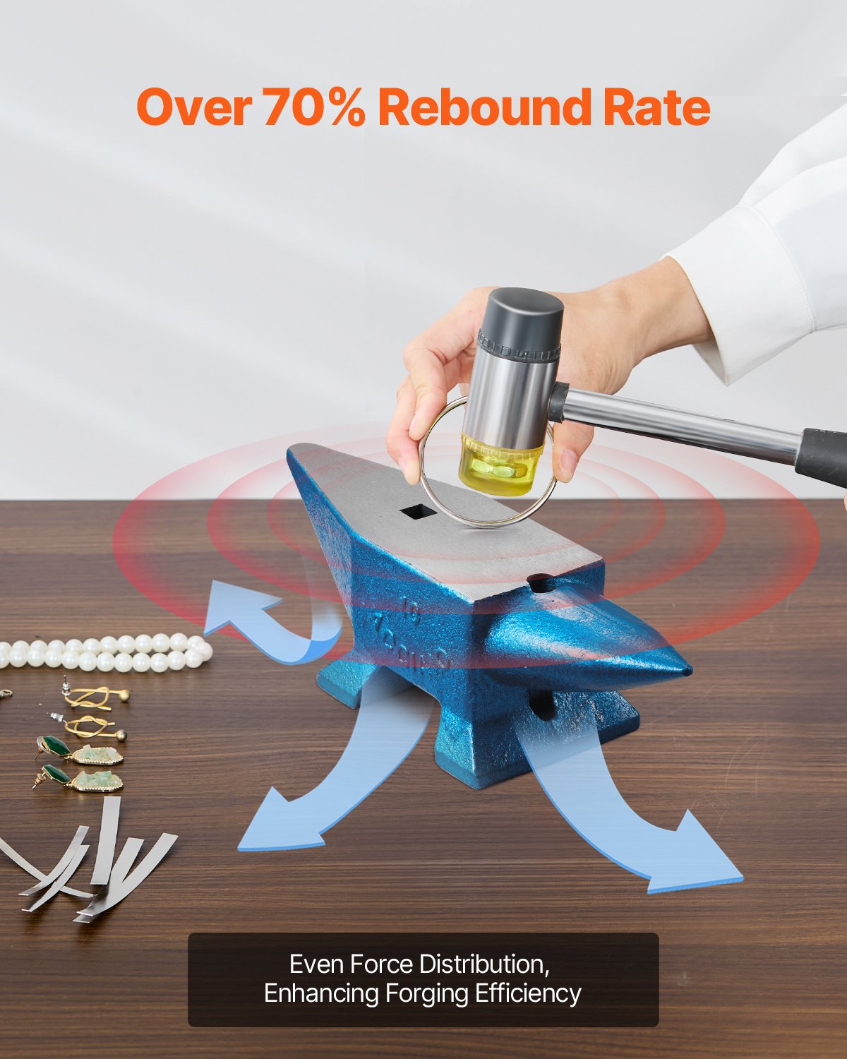 Moh 22lbs Incudine Acciaio 10 kg  Incudine in Acciaio Forgiatura Rivettatura Appiattimento Formatura del Metallo Lavorazione dei Metalli Trattamento