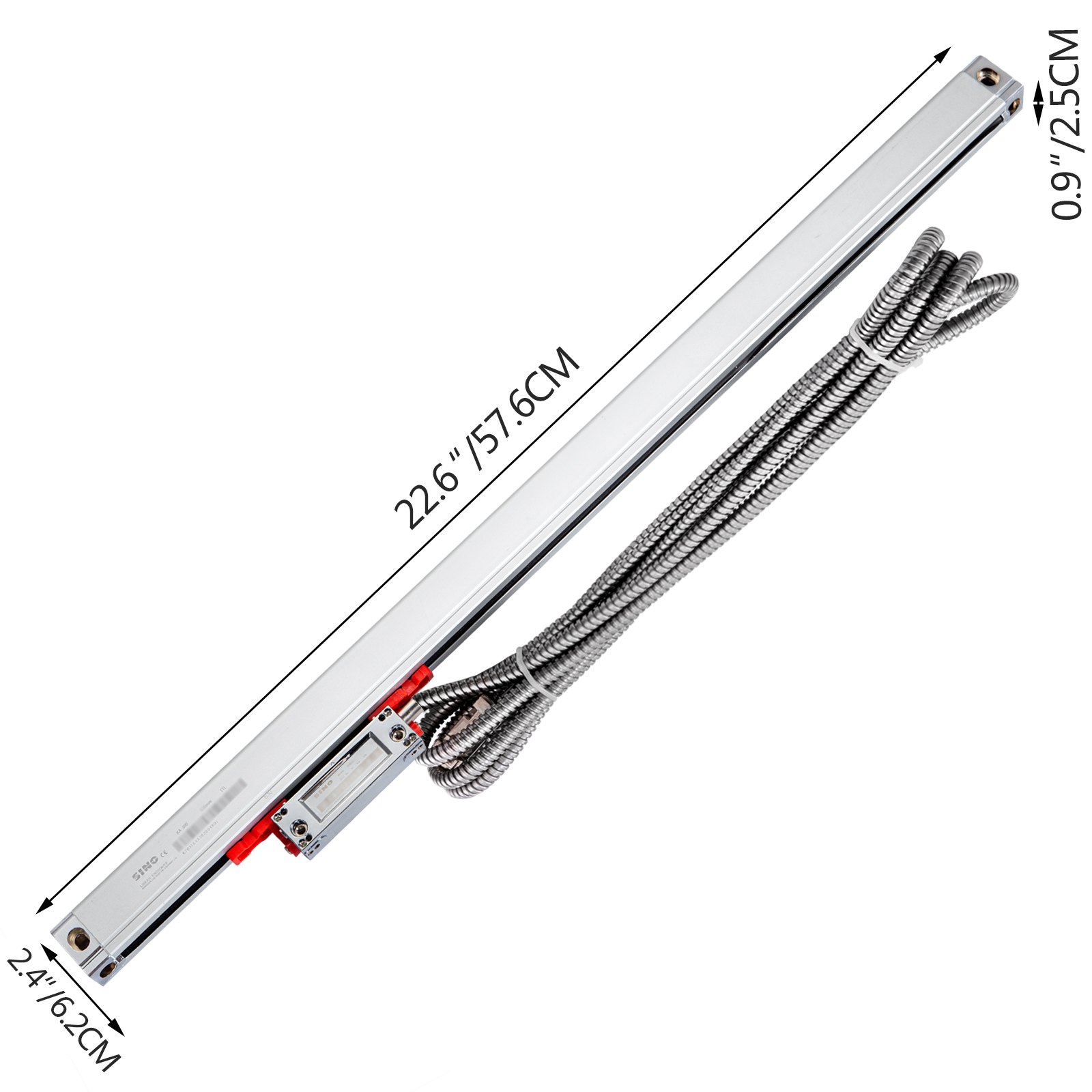 Vevor Scala Lineare Ottica Dro Lettura Lunghezza 470 Mm 5um Fresatrice Tornio
