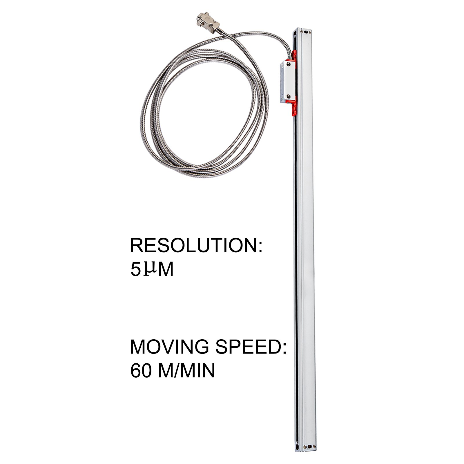 Vevor Scala Lineare Ottica Dro Lettura Lunghezza 970 Mm 5um Fresatrice Tornio
