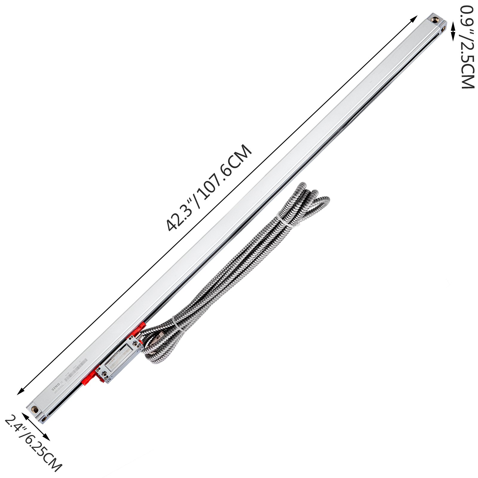 Vevor Scala Lineare Ottica Dro Lettura Lunghezza 970 Mm 5um Fresatrice Tornio