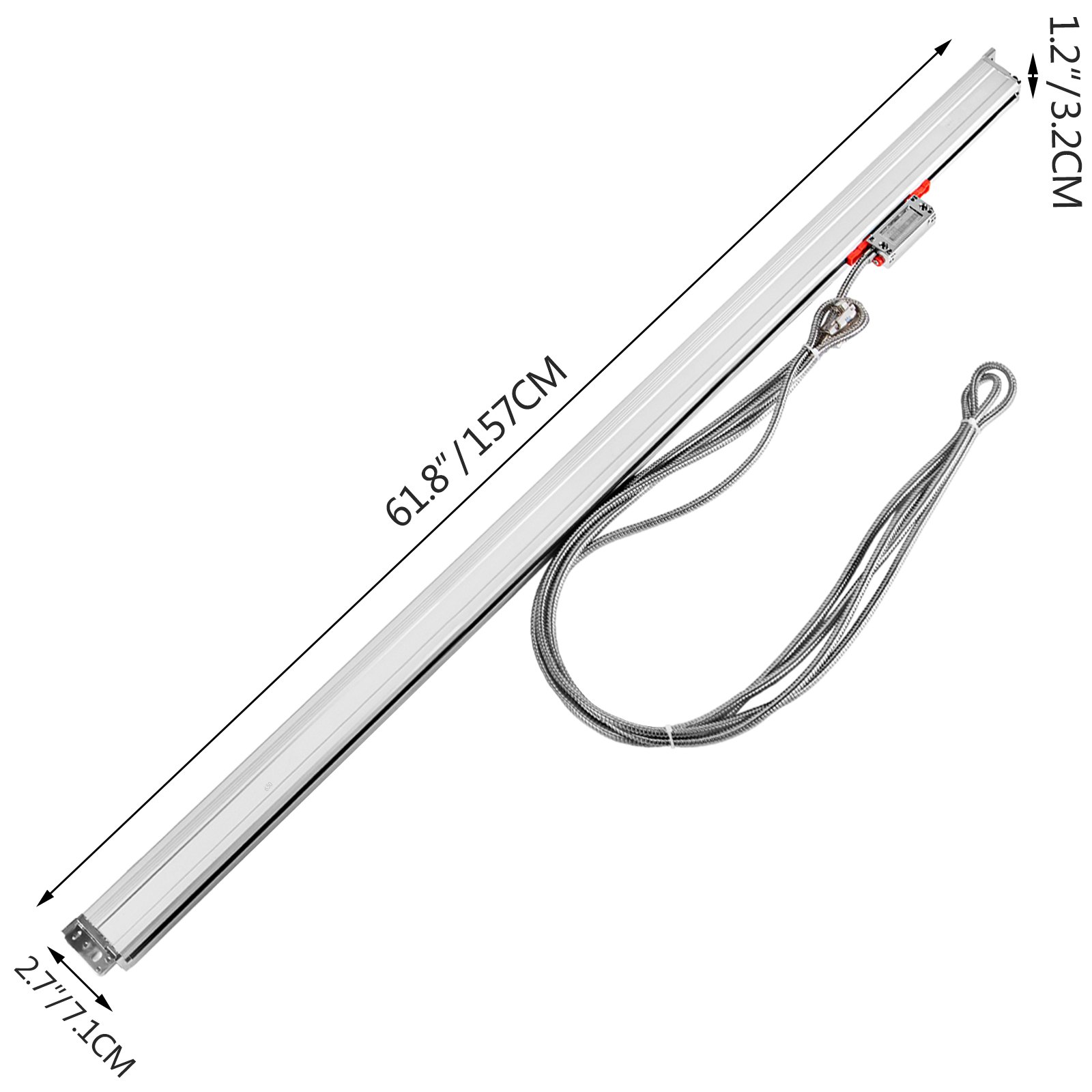 Vevor Scala Lineare Ottica Dro Lettura Lunghezza 1400 Mm 5um Fresatrice Tornio