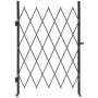 VEVOR Cancello di Sicurezza Pieghevole Singolo 1260 x 1975 mm Cancello a Forbice Bloccabile con Ruote Girevoli a 360° Cancelletto Retrattile in Acciaio, per Sicurezza di Ingressi, Garage, Magazzini