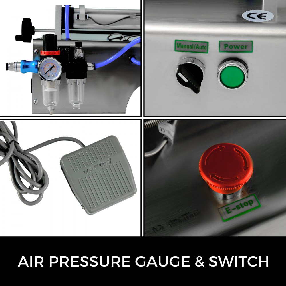 Imbottigliatrice Per Olio Liquori Liquidi 5-100 Ml Riempitrice Semiautomatica