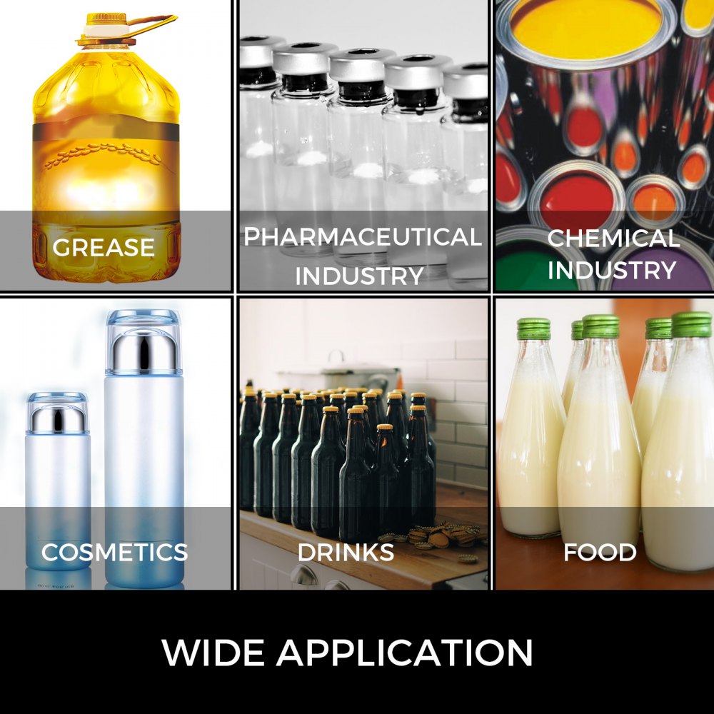 90-1000ml Imbottigliatrice Riempitrice Automatica Per Crema Miele Cosmetici Vino