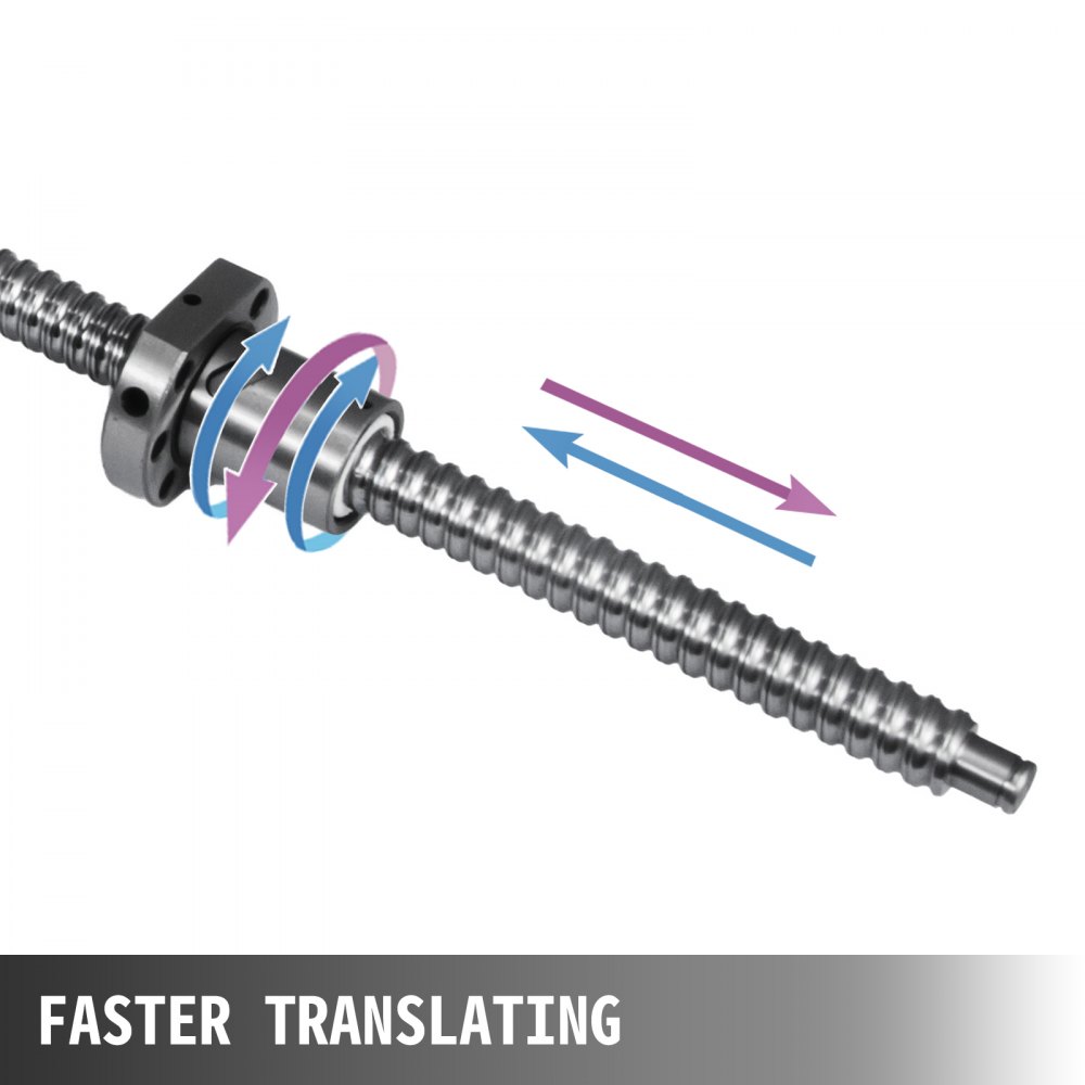 Ball Screw SFU1605-1200mm with BK/BF12 & 6.35*10mm Couplers Ballscrew for CNC