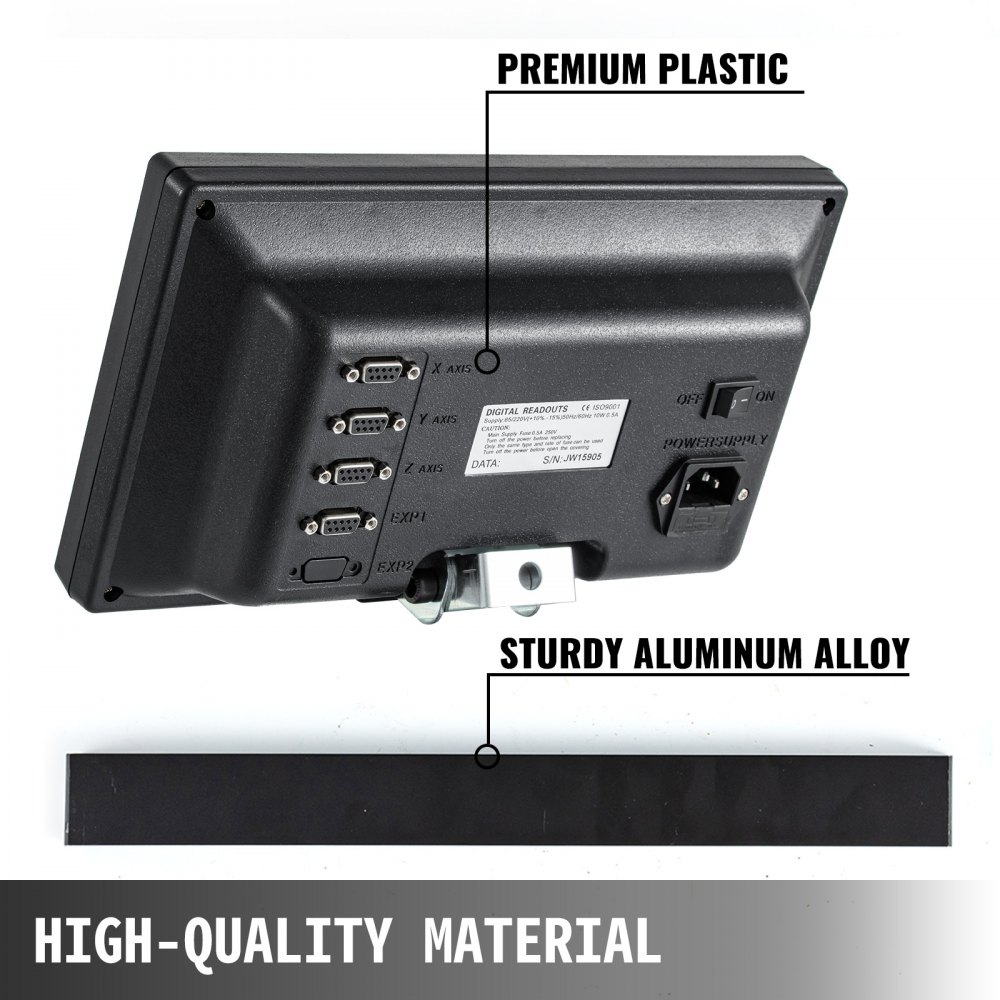 Vevor Lettore Digitale A 4 Assi A Scala Lineare Dro Schermo Led Encoder Lineare