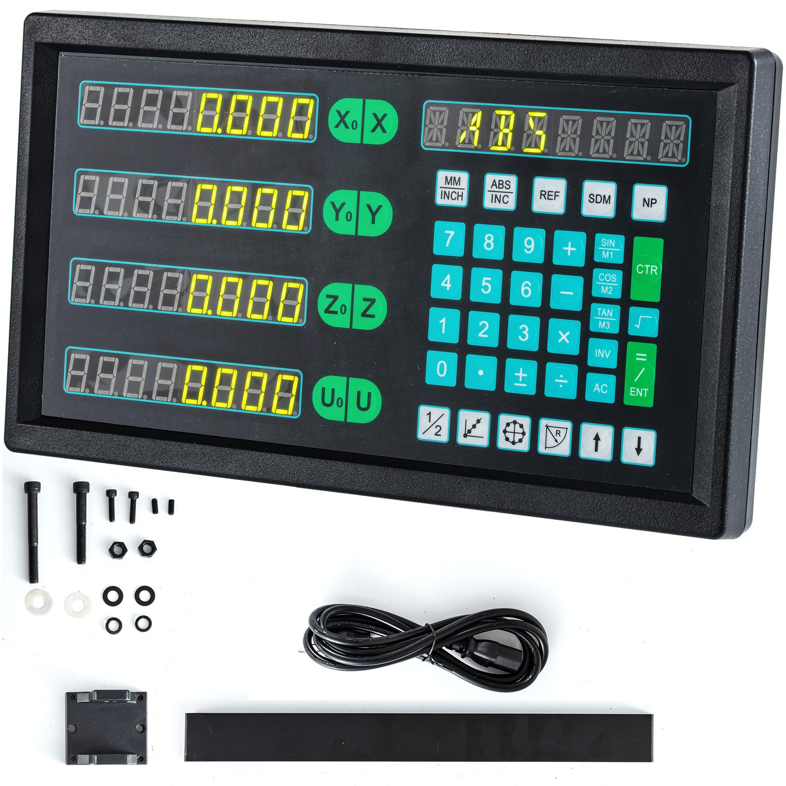 Vevor Lettore Digitale A 4 Assi A Scala Lineare Dro Schermo Led Encoder Lineare