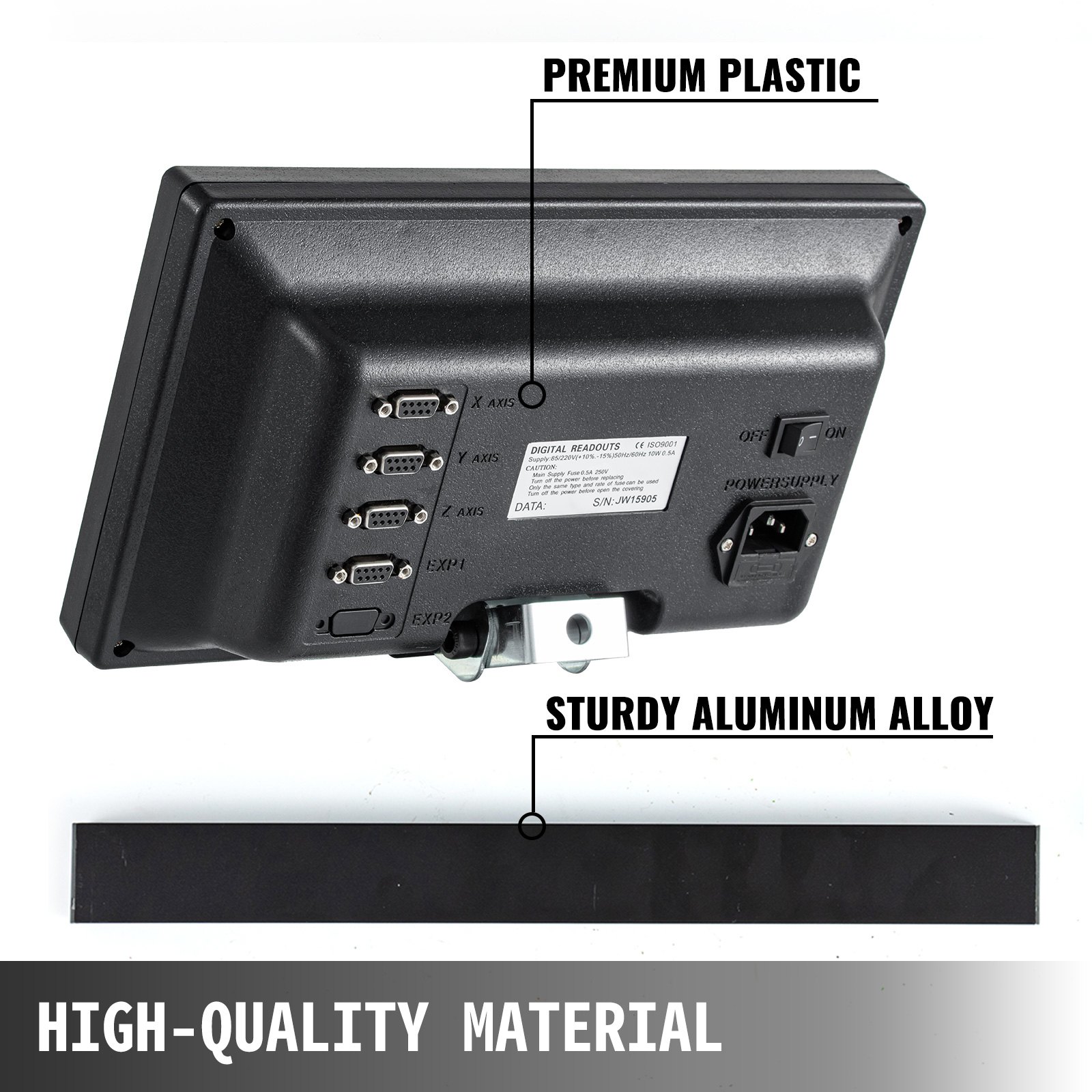 Vevor Lettore Digitale A 4 Assi A Scala Lineare Dro Schermo Led Encoder Lineare