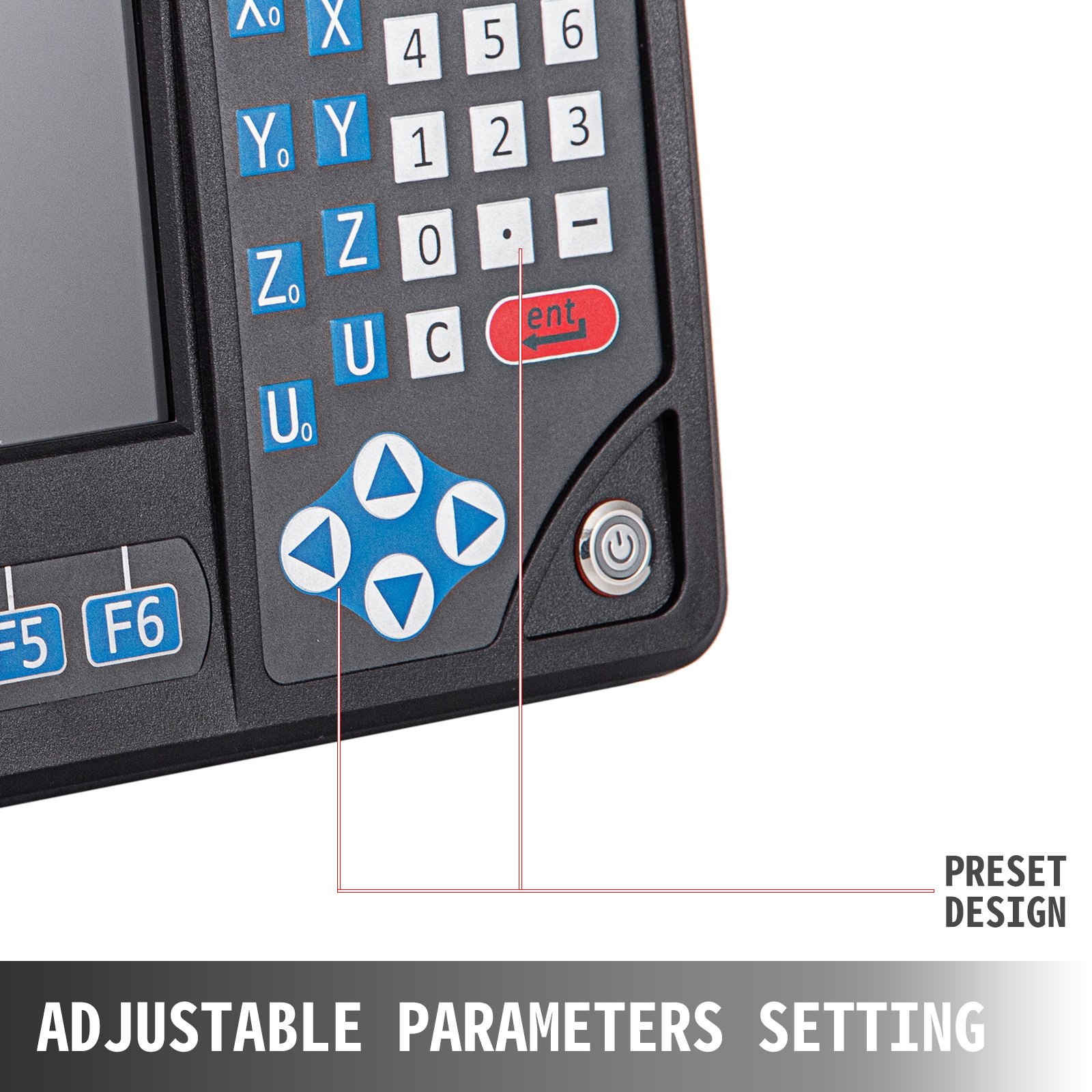Vevor Lettura Digitale 5 Assi Display Digitale Schermo Lcd Dro Encoder Lineare