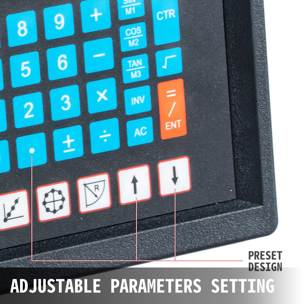 Vevor Lettore Digitale A 5 Assi A Scala Lineare Dro Schermo Led Encoder Lineare