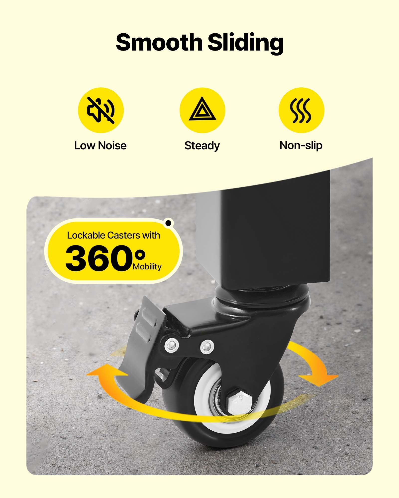 VEVOR Cancello di Sicurezza Pieghevole Doppio 3700 x 1605 mm Cancello a Forbice Bloccabile in Acciaio per Esterni, con Ruote Girevoli a 360° per Sicurezza di Ingressi, Garage, Magazzini e Piscine