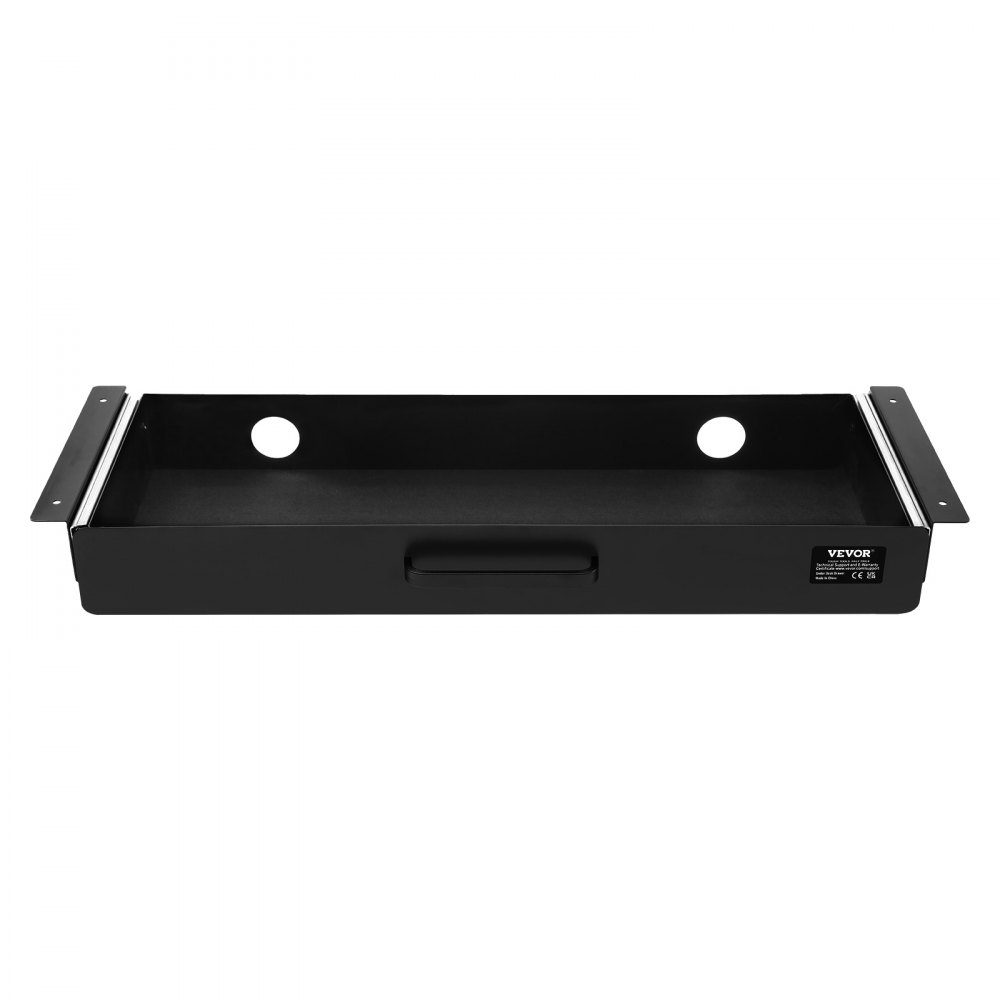 VEVOR Cassetto Estraibile Sotto Scrivania 635 x 232 x 75 mm Organizzatore Nascosto per Riporre Oggetti sulla Scrivania, Cassetto Portapenne Sotto Tavolo, per Postazioni di Lavoro da Ufficio, Nero