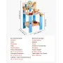 VEVOR Banco da Lavoro Giocattolo per Bambini 62 Pezzi, Banco da Lavoro in Legno 398 x 340 x 690 mm per Bambini 3 Anni in Su, Set di Giocattoli da Costruzione Giocattolo, per Bambini Attrezzi