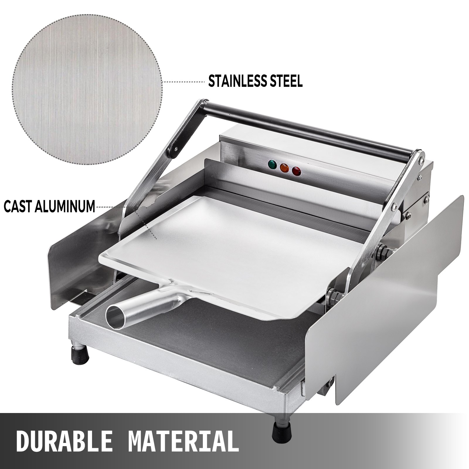 Tostapane Macchina Per Hamburger Piastre Doppio 2200w Commerciale 6 Hamburger