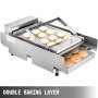 Hamburger Bun Toaster Doppi Piatti Commerciali Per 12 Hamburger Timer