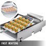 Hamburger Bun Toaster Doppi Piatti Commerciali Per 12 Hamburger Timer