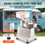 VEVOR Macchina per Hamburger Commerciale, Macchina per Hamburger Pressa Dimensioni 150mm, Pressa per Hamburger in Acciaio Inox per Formatura Carne 1000 Pezzi Carta per Hamburger, Pressa per Hamburger