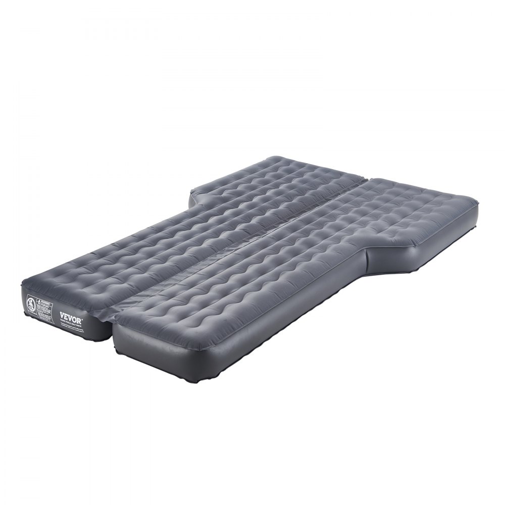 VEVOR Materasso ad Aria per Auto, Materasso Gonfiabile da Campeggio Oxford Spesso, Letto Dormire Portatile da Viaggio con Pompa dell'Aria Gonfiaggio, Ugello, Borsa per Trasporto, Grigio