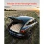 VEVOR Materasso Resistente ad Aria per Auto, Materasso Gonfiabile da Campeggio Floccato e Ispessito, Confortevole Letto da Dormire Portatile da Viaggio con Pompa dell'Aria, 2 Cuscini, Beige