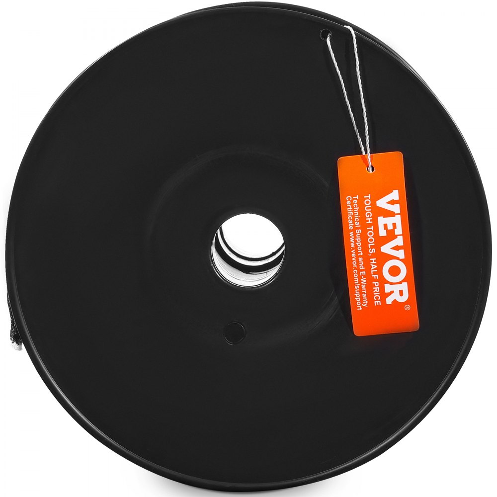 VEVOR Corda in Nylon Doppia Intrecciata, 32 Trefoli, 3,20 kN Resistenza alla Rottura, Arrampicata Arborist Escursionismo, Roccia Campeggio Altalena Discesa 5 mm x 304,8 m, Corda in Nylon Nero