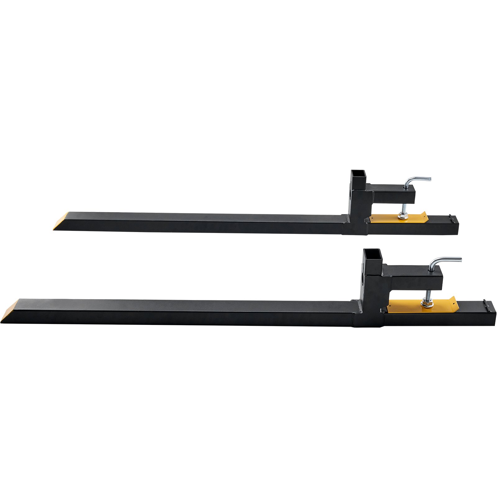 VEVOR Forche per Pallet Lunghezza 149cm Capacità Carico Max. 907kg, Coppia di Forche per Movimentazione Carico per Benne Trattori Minipala Escavatori in Acciaio, Forche per Benne Rimovibili per Carico