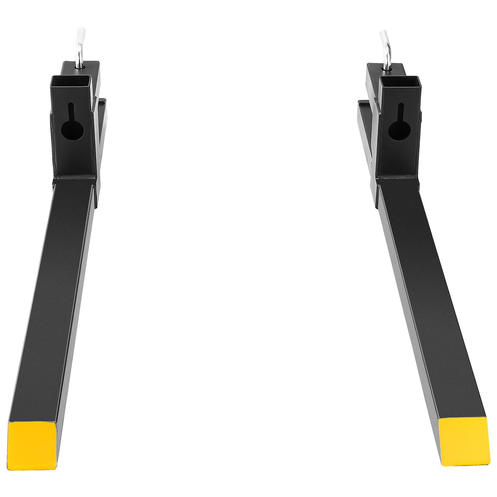VEVOR Forche per Pallet Lunghezza 109cm Capacità Carico Max. 907kg, Coppia di Forche per Movimentazione Carico per Benne Trattori Minipala Escavatori in Acciaio, Forche per Benne Rimovibili per Carico