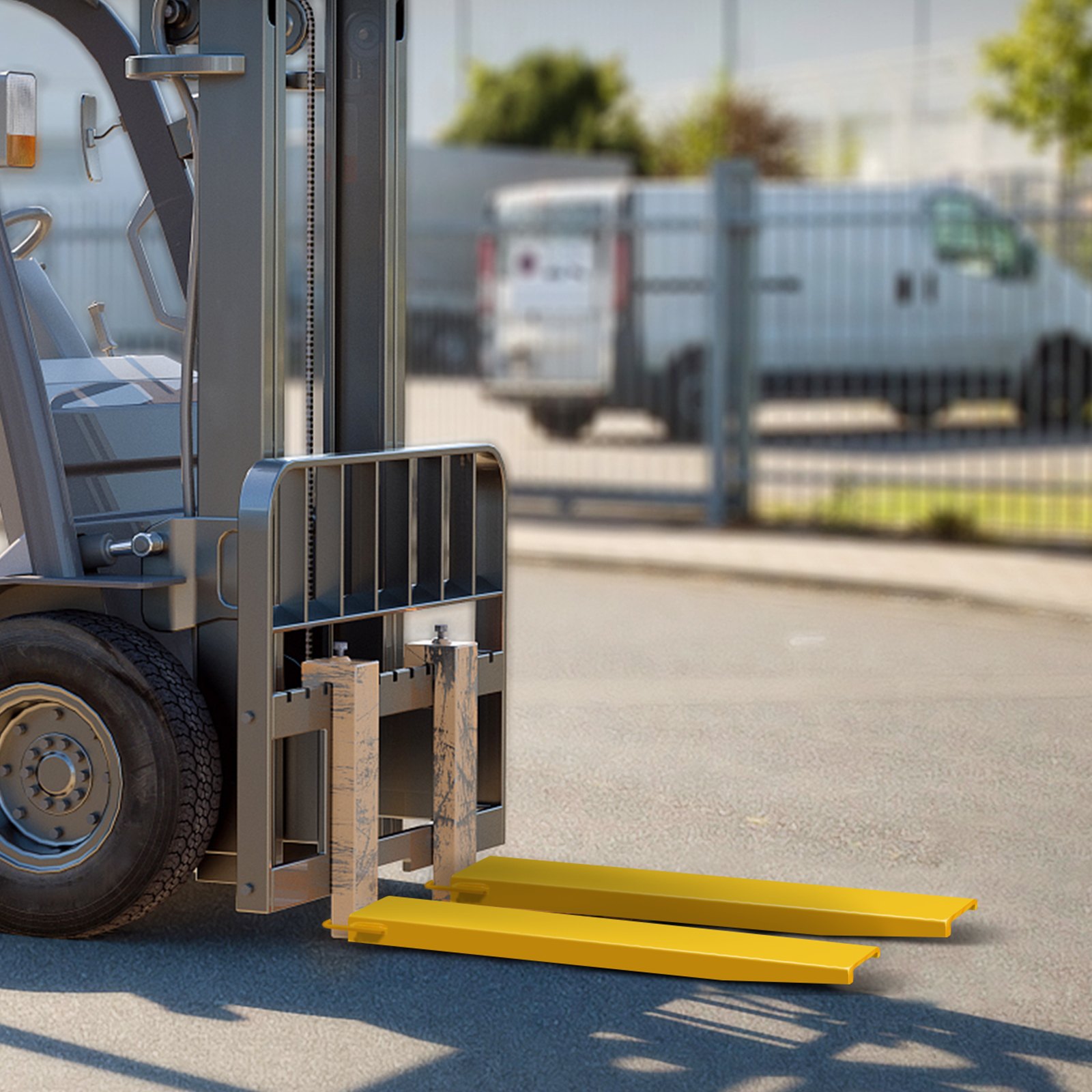 VEVOR 84"x4.5'' Estensioni per forche per pallet per carrelli elevatori Carrello elevatore scorrevole su acciaio