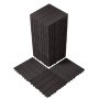 VEVOR Piastrelle Patio Incastro in Plastica 30x30x2 cm Marrone Scuro 36 Pezzi