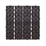 VEVOR Piastrelle per Terrazza ad Incastro in Legno Plastica, 10 Pezzi 300 x 300 x 20 mm 9,2 m², Impermeabili per Esterni Tutte Stagioni, per Portico, Bordo Piscina, Balcone, Cortile, Marrone Scuro