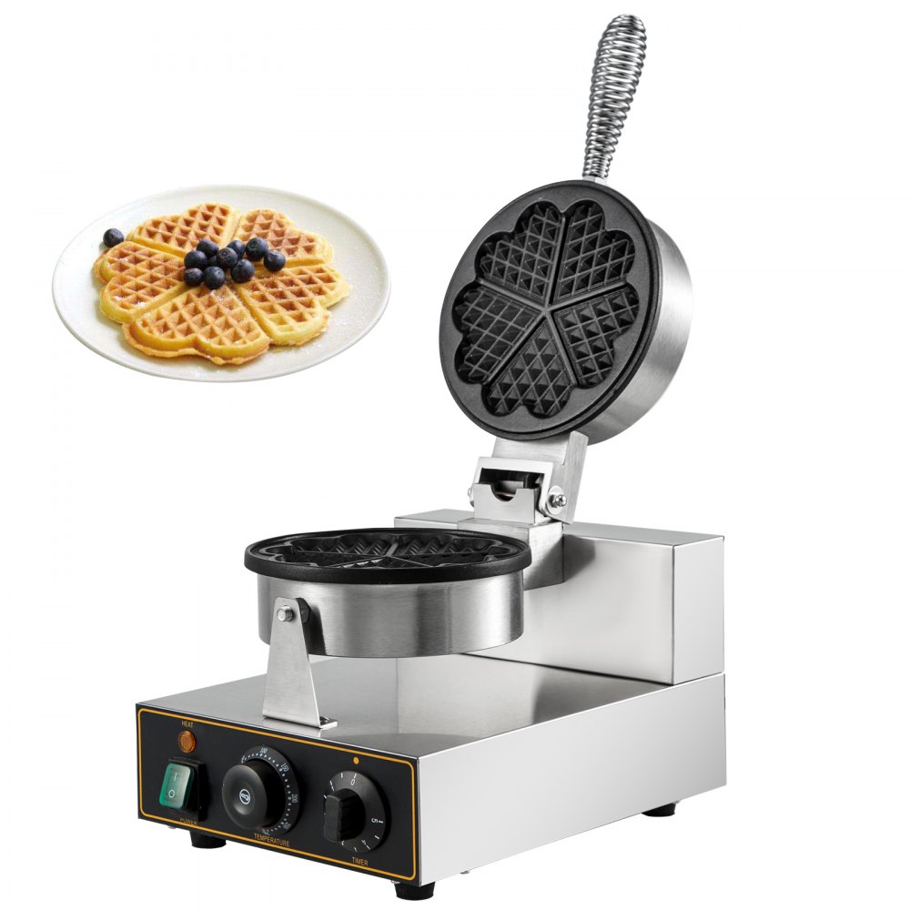Cialdiera Per Waffle 5 Pezzi Piastra Elettrica Antiaderente Per Waffle
