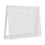 VEVOR return air filter grille, suitable for installation opening (60.5x45.5 cm), filter NOT included, wall-mounted exhaust grille, powder-coated steel return air grille