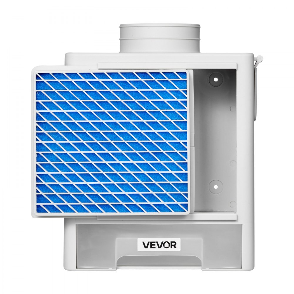 VEVOR Kit di Sfiato per Asciugatrice Interna, Materiale ABS di Alta Qualità con Cassetto dell'Acqua, per Porta di Scarico da 99 mm, con Promemoria di Surriscaldamento 4 Cuscinetti di Purificazione