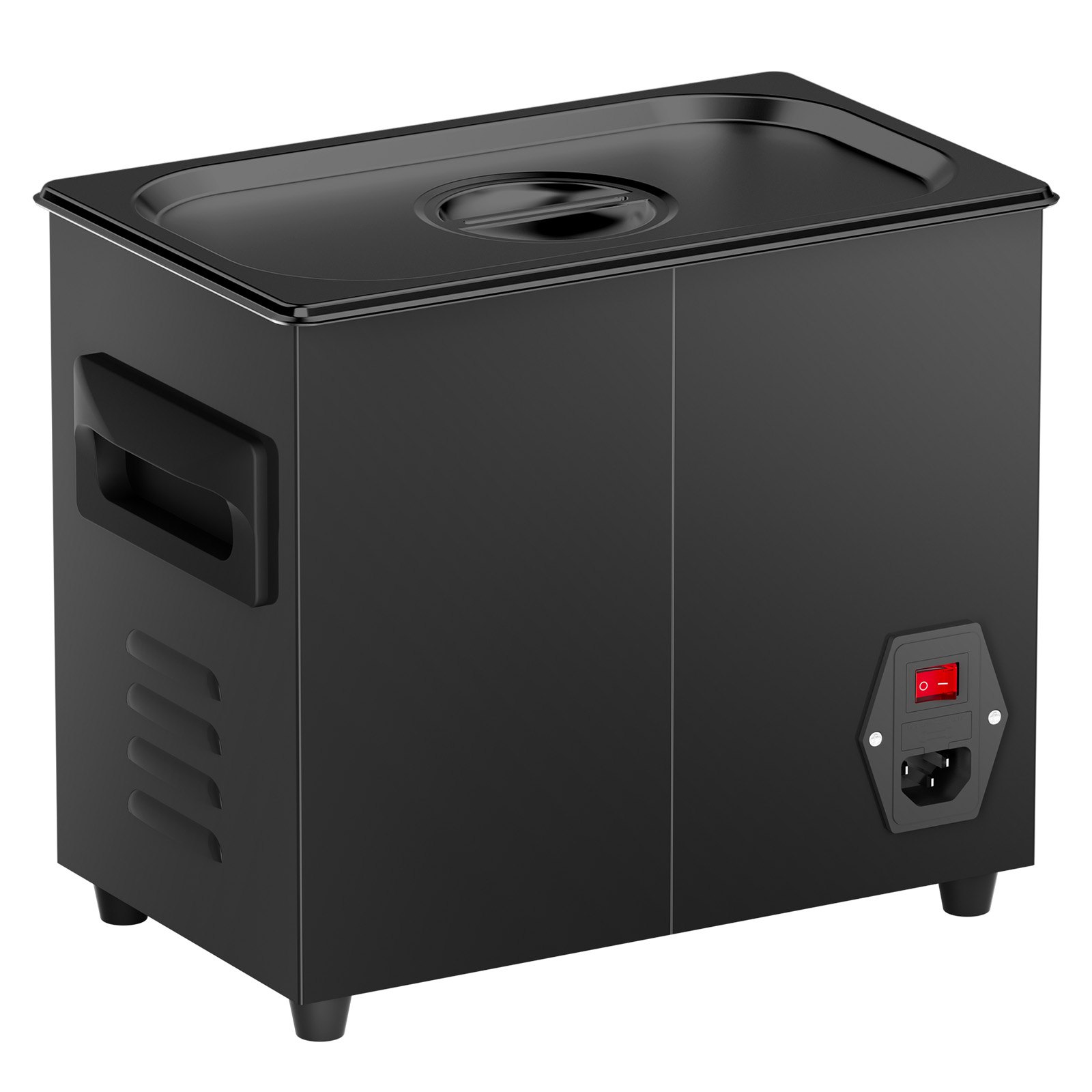 VEVOR Pulitore Digitale Ultrasuoni da 3 L 120 W, con Modalità Delicata Migliorato, Pulitore Ultrasuoni Industriale da 40 kHz con Riscaldatore e Timer per Contenitori, Gioielli 265 x 165 x 240 mm