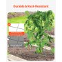 VEVOR Traliccio per Cetrioli per Piante Rampicanti 90 x 140 cm Set di Tralicci per Cetrioli Pieghevoli con Clip per Piante, Traliccio da Giardino in Metallo per Aiuole Rialzate, per Pomodori, Verdure