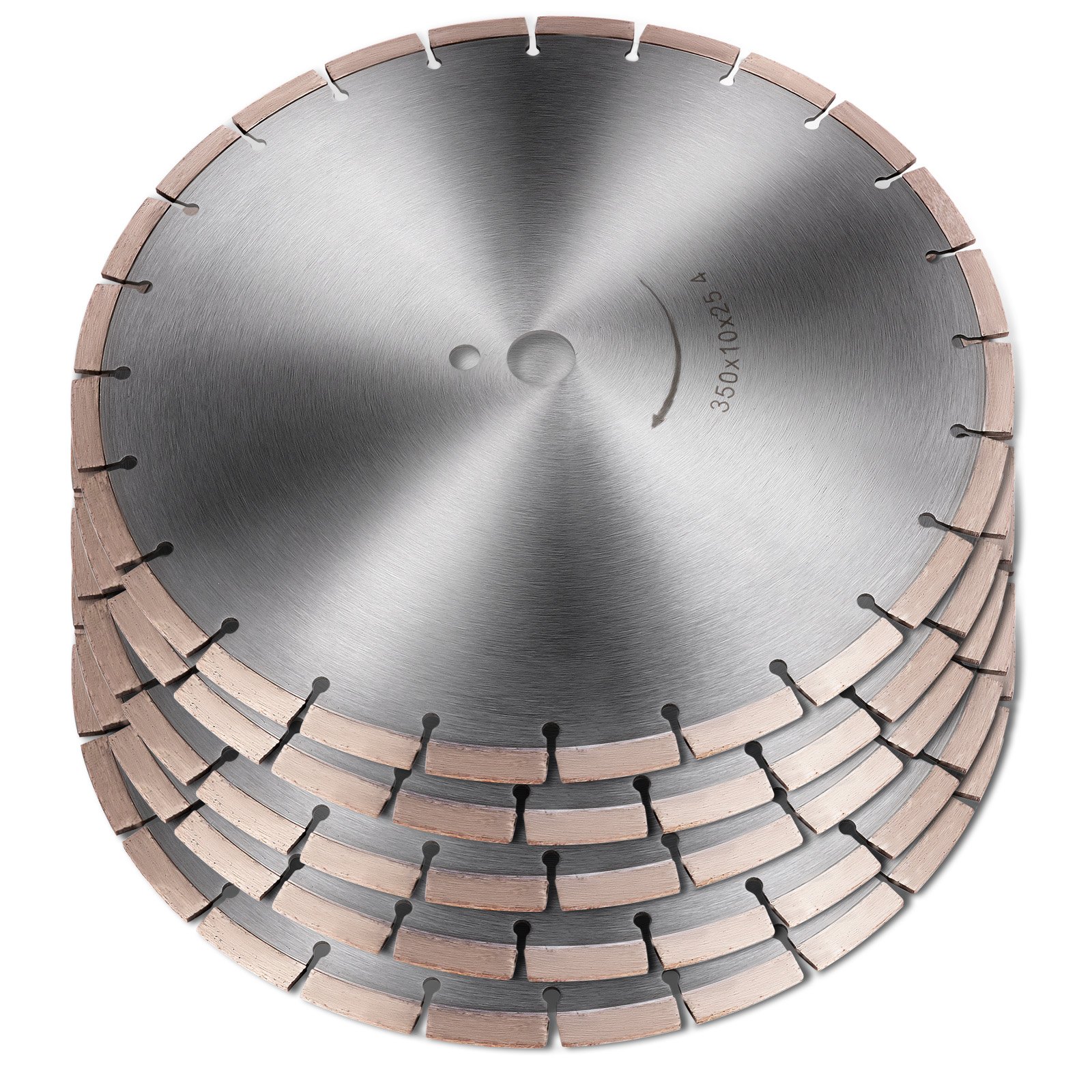 Vevor 350 Mm Disco Diamantato Disco Da Taglio Diamantato Di Alta Qualità 6 Lame