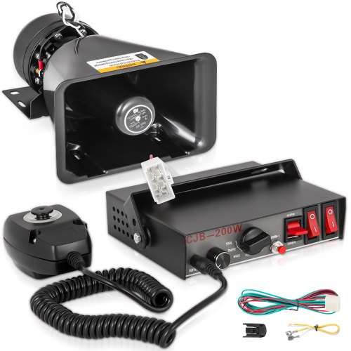 Sistema MIC con altoparlante PA per avvisatore acustico per auto ad alto volume da 200 W 7 suoni