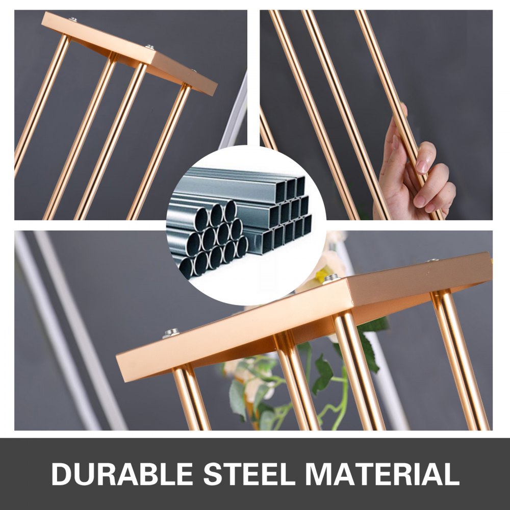 Supporto Per Fiori In Metallo 11 Pezzi Decorazione Matrimonio Oro Colonna 80cm