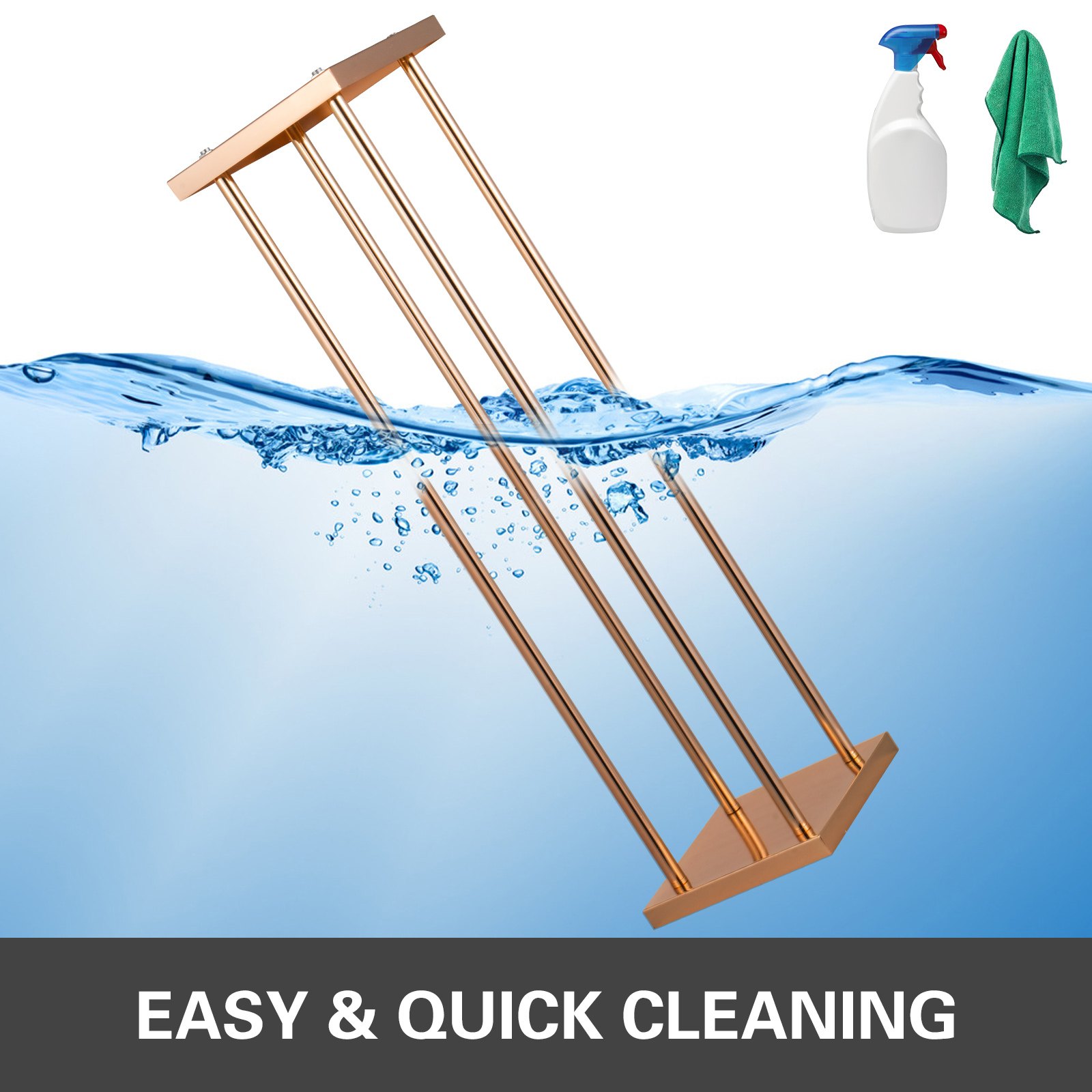 Supporto Per Vaso Colonna +piastra 11 Pezzi Centrotavola Matrimonio Oro