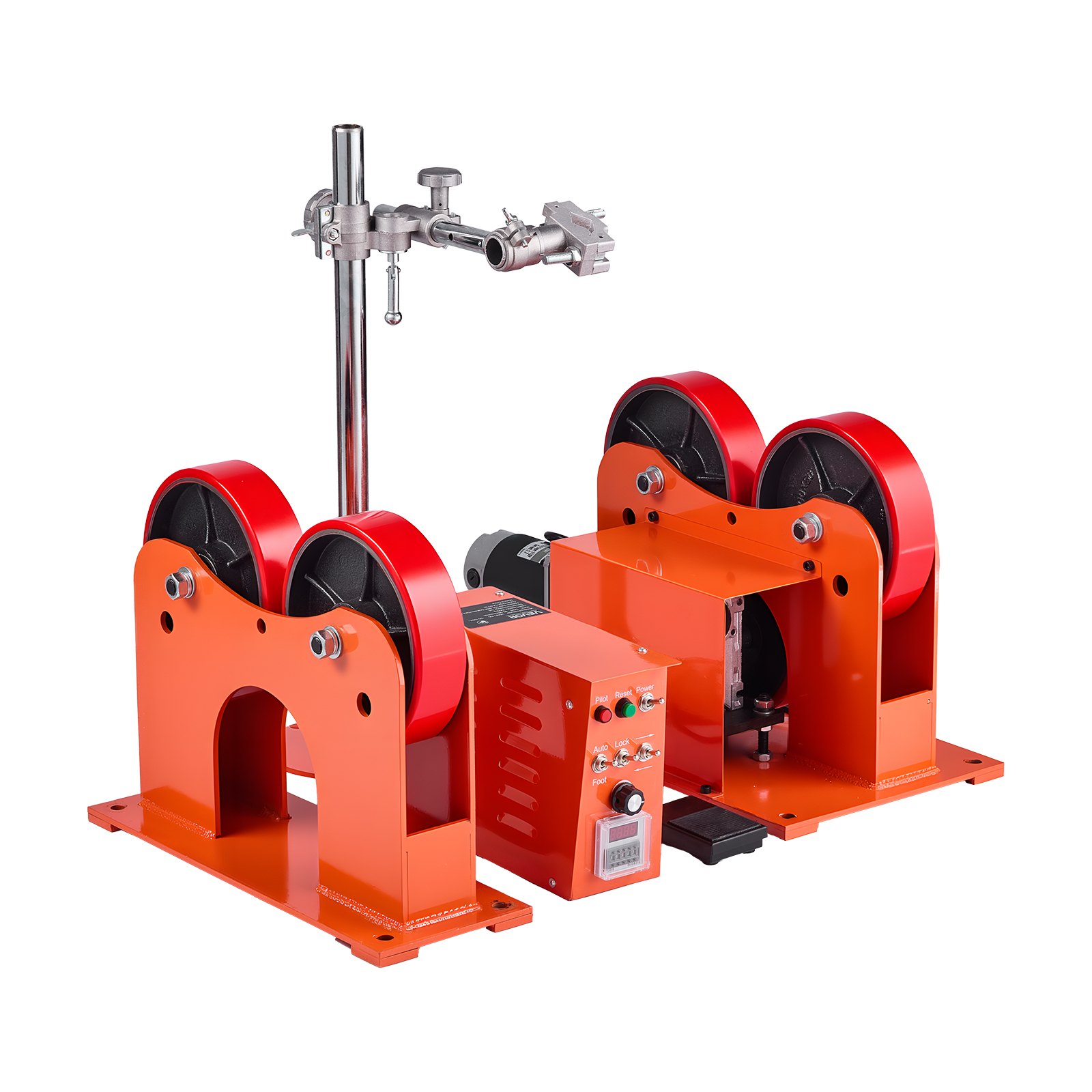 VEVOR Turning Rolls Linkage Roller, 1000 kg Load Capacity, 50-600 mm Diameter Adjustable, PU Rollers, Pipe Tank Turning Rolls Linkage Roller Rotary Welding Positioner, for Welding Equipment Support