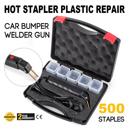 Saldatrice Pistola Plastica Riparazione Kit Auto Paraurti Con 205 Staples