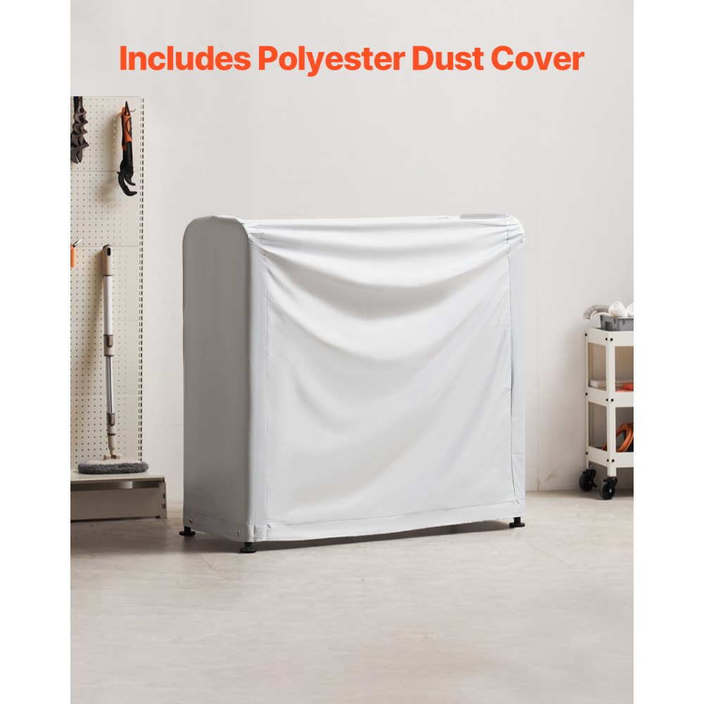 VEVOR Supporto per Pneumatici a 2 Ripiani, Contiene 8 Pneumatici Standard, Q195 Supporto per Pneumatici in Acciaio con Altezza Regolabile e Copertura Protettiva per Garage e Officina, Carico 180 kg