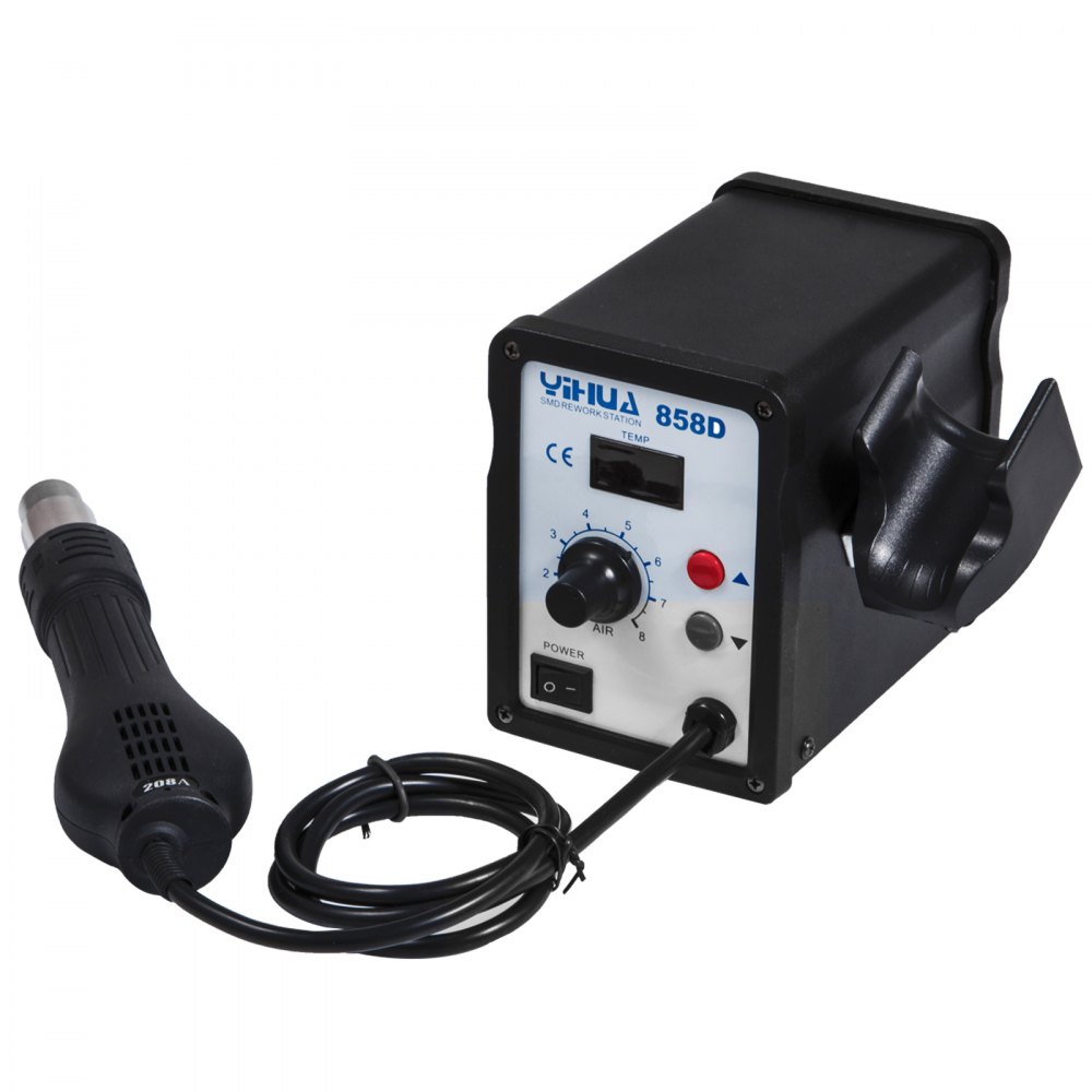 Yihua-858d Stazione Saldante Pistola Ad Aria Calda 4 Ugelli 700w 100-500℃